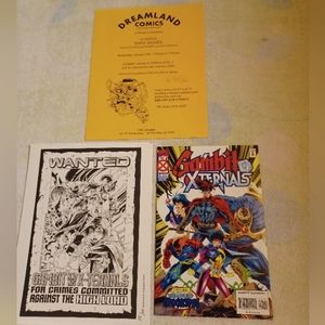 Tony Daniel Signed "Gambit And The Externals" Comic Book/ Bonus Numbered Print